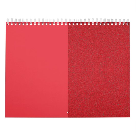 Aangepaste muurkalender - Split Tomaat Rood Ontwer Kalender (Hoes)