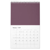 Aangepaste muurkalender voor jaarlijkse planning kalender (Feb 2027)