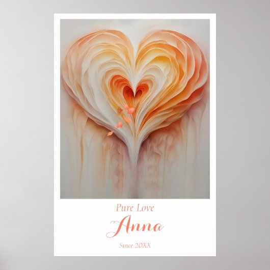 Aangepaste muurkunst met naam en speciale datum poster (Voorkant)