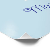 Aangepaste muurposter voor drieling, Mooie Pinguïn Perfect Poster (Hoek)