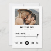 Aangepaste Muziek Album Hoesje Playlist 2 Foto's W Save The Date (Voorkant)