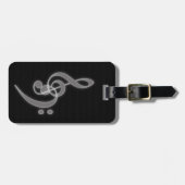 Aangepaste muziek - Bagagelabel Treble en Bass Cle (Voorkant horizontaal)