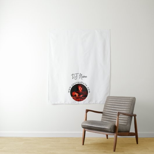 Aangepaste Muziek DJ Aangepaste Foto Tafel Runner  Wandkleed (In situ)