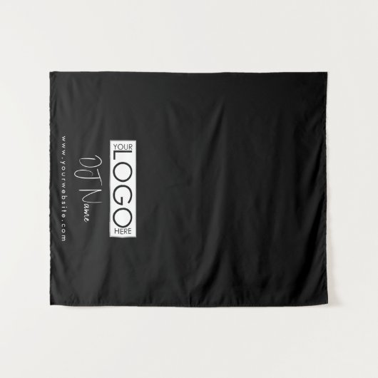 Aangepaste muziek DJ Business Logo Table Runner Ba Wandkleed (Voorkant (horizontaal))