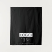 Aangepaste muziek DJ Business Logo Table Runner Ba Wandkleed (Voorkant)