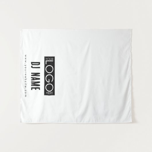 Aangepaste muziek DJ Business Logo Table Runner Ba Wandkleed (Voorkant (horizontaal))