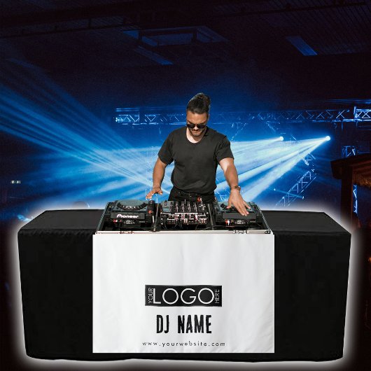 Aangepaste muziek DJ Business Logo Table Runner Ba Wandkleed