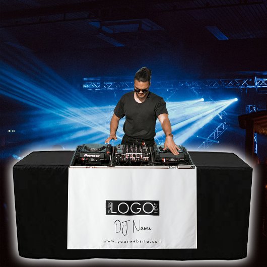 Aangepaste muziek DJ Business Logo Table Runner Ba Wandkleed