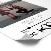 Aangepaste muziek foto-Jubileum afdrukken Poster (Hoek)