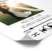 Aangepaste muziek foto-Jubileum afdrukken Poster (Hoek)