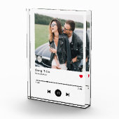 Aangepaste muziek & liedje Photo Glass Block Fotoblokken (Rechts)