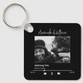 Aangepaste muziek & liedjes foto sleutelhanger (Voorkant)