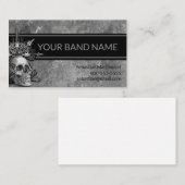 Aangepaste muziek met grote metalen muziek visitekaartje (Voorkant / Achterkant)