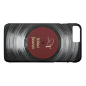 Aangepaste muziek op vinyl opnemen Case-Mate iPhone case (Achterkant (Horizontaal))