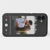 Aangepaste Muziek Plaque Telefoon Case Album Hoesj (Achterkant (horizontaal))