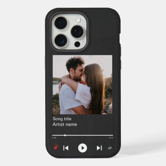 Aangepaste muziek Plaque Telefoon Case Album Hoesj iPhone Hoesje (Achterkant)