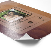 Aangepaste muziek Song Album paar foto Afdruk (Hoek)