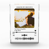 Aangepaste muziek speler stijl gepersonaliseerde n fotoblokken (Voorkant)