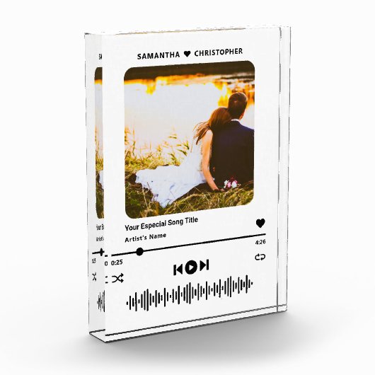 Aangepaste muziek speler stijl gepersonaliseerde n fotoblokken (Links)