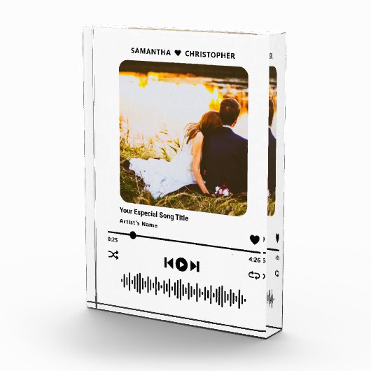 Aangepaste muziek speler stijl gepersonaliseerde n fotoblokken (Rechts)