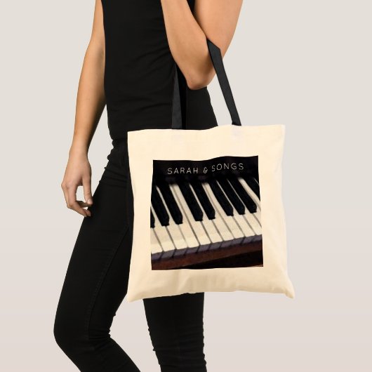 Aangepaste muziek tote bag (Voorkant (product))
