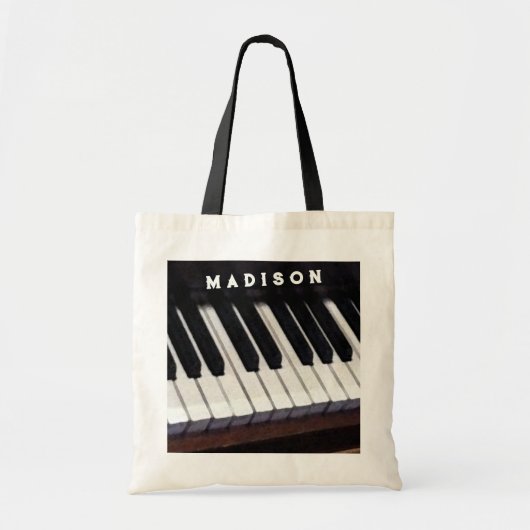 Aangepaste muziek tote bag (Voorkant)