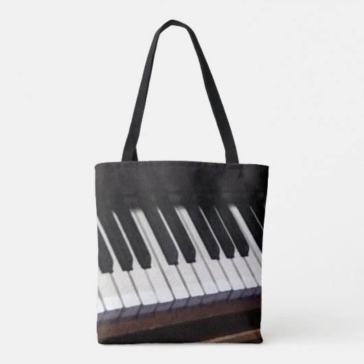 Aangepaste muziek tote bag (Achterkant)