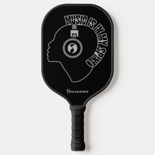 Aangepaste muzieknaam pickleball paddle (Voorkant)
