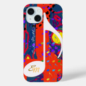 Aangepaste Muzieknote Kleurig Case-Mate iPhone Case (Achterkant)
