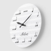 Aangepaste Muzieknoten Grote Klok (Hoek)