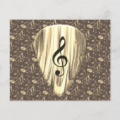 Aangepaste muzieknotitie gitaar Pick (Voorkant)