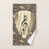 Aangepaste muzieknotitie gitaar Pick Bad Handdoek (Handdoek)