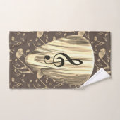 Aangepaste muzieknotitie gitaar Pick Bad Handdoek (Handdoek)