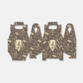 Aangepaste muzieknotitie gitaar Pick Bedankdoosjes (Uitgevouwen)