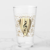 Aangepaste muzieknotitie gitaar Pick Glas (Voorkant)