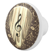 Aangepaste muzieknotitie gitaar Pick Keramische Knop (Rechts)