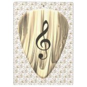 Aangepaste muzieknotitie gitaar Pick Klembord (Achterkant)