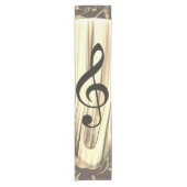 Aangepaste muzieknotitie gitaar Pick Korte Tafelloper (Voorkant)