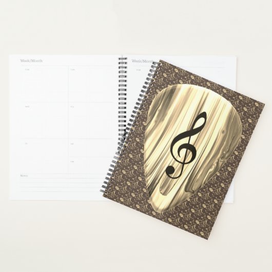 Aangepaste muzieknotitie gitaar Pick Planner (Display)