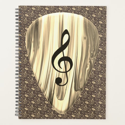 Aangepaste muzieknotitie gitaar Pick Planner (Voorkant)