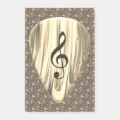 Aangepaste muzieknotitie gitaar Pick Post-it® Notes (Voorkant)