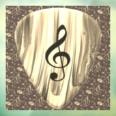 Aangepaste muzieknotitie gitaar Pick Raamsticker (Vel 3)