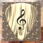 Aangepaste muzieknotitie gitaar Pick Raamsticker (Vel 2)