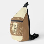 Aangepaste muzieknotitie gitaar Pick Sling Bag (Rechterhoek)