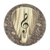 Aangepaste muzieknotitie gitaar Pick Snijplank (Voorkant)