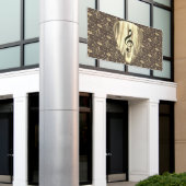 Aangepaste muzieknotitie gitaar Pick Spandoek (Buitenkant Gebouw)