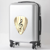 Aangepaste muzieknotitie gitaar Pick Sticker (Koffer)