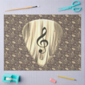 Aangepaste muzieknotitie gitaar Pick Tissuepapier (Craft)