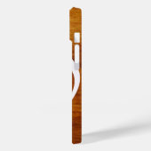 aangepaste muzieknotitie op hout Case-Mate iPhone case (Achterkant / Links)