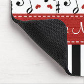 Aangepaste muzieknotitie Piano Mousepad Muismat (Hoek)
